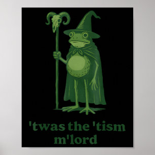 Affiche Mème de magicien C'était le seigneur Tism Grenouil