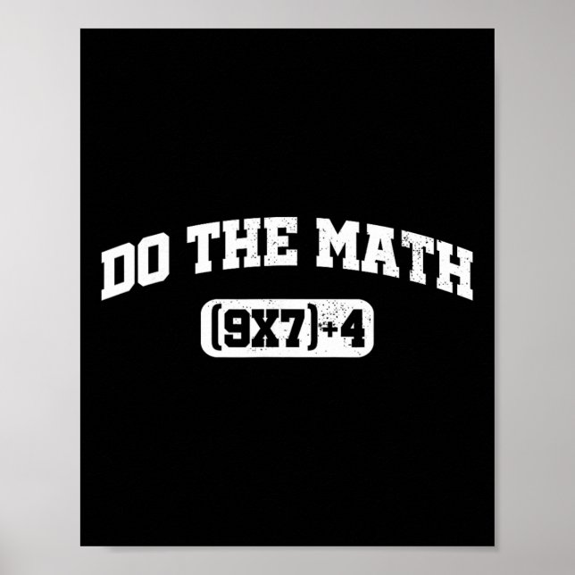 Affiche Mème de maths, Mème de maths 67, Professeur de six (Devant)