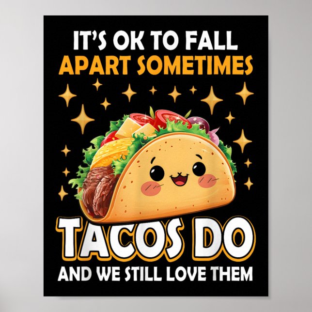 Affiche Mème de sensibilisation aux tacos sur la santé men (Devant)
