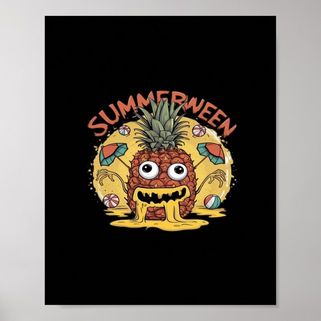 Affiche Mème de tendance classique de Summerween (Devant)