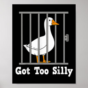 Affiche Mème D'Oie Drôle A Un Humour Trop Silencieux Pour 