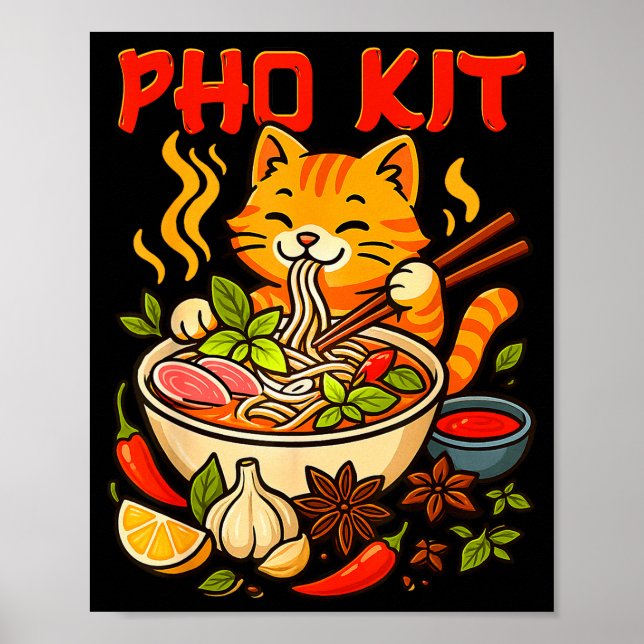 Affiche Mème drôle de chat de Pho Kit Mariners  (Devant)