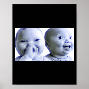 Affiche Mème drôle de niche bébé Gen Z Ai viral rieur Ai L