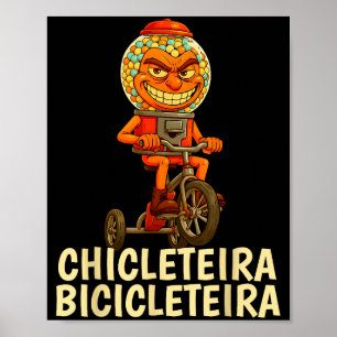 Affiche Mème drôle d'enfants de Brainrot italien Chicletei