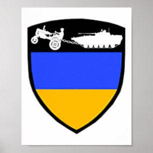 Affiche Mème drôle d'un agriculteur ukrainien tractant un 