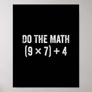 Affiche Mème drôle fais le calcul 67