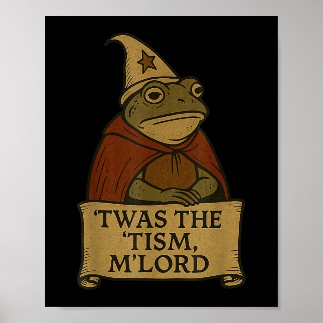 Affiche Mème Drôle Tee - shirts Tis Tism Mlord (Devant)