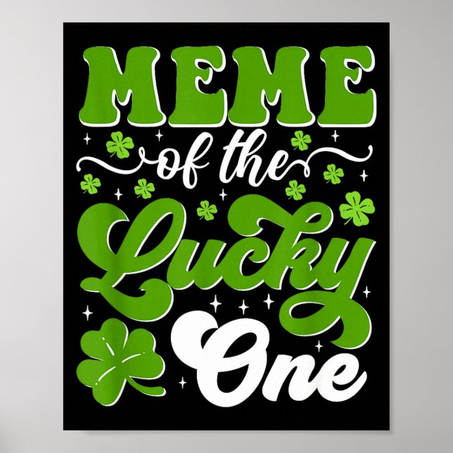 Affiche Mème du chanceux premier anniversaire St-Patrick (Devant)