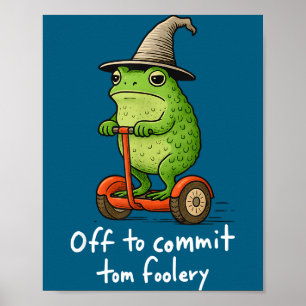 Affiche Meme du Magicien Grenouille Fantaisiste Parti Comm