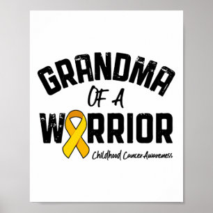 Affiche Mémé d'un enfant guerrier contre le cancer T-Shirt