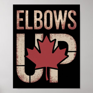 Affiche Mème Elbows Up Canada
