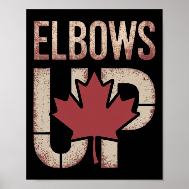 Affiche Mème Elbows Up Canada  (Devant)