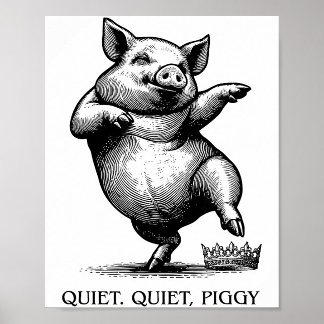 Affiche Mème féministe ggy silencieux humour subtil protes (Devant)
