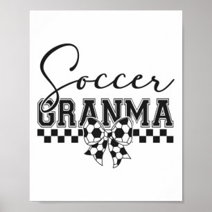 Affiche Mémé foot Mémé football Jour de match Fête des mèr