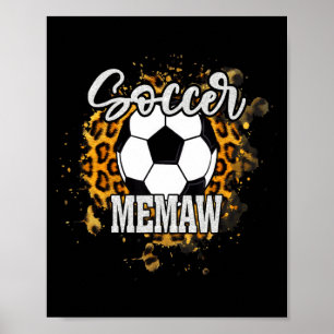 Affiche Mémé foot vintage famille de foot maillots T assor
