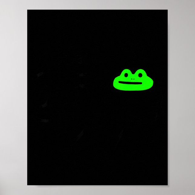 Affiche Mème Grenouille Malhonnête Se Comporter Pas Drôle  (Devant)