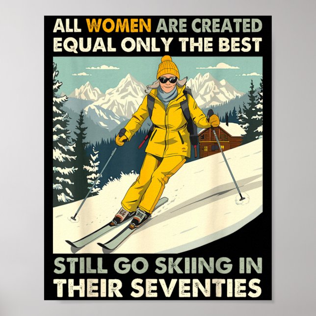 Affiche Mémé maman fait toujours du ski dans les années so (Devant)