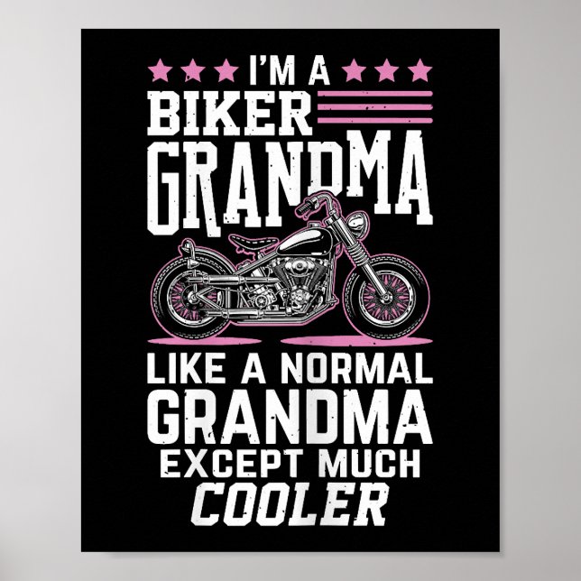 Affiche Mémé motarde - Grand-mère motarde Mémé motarde (Devant)