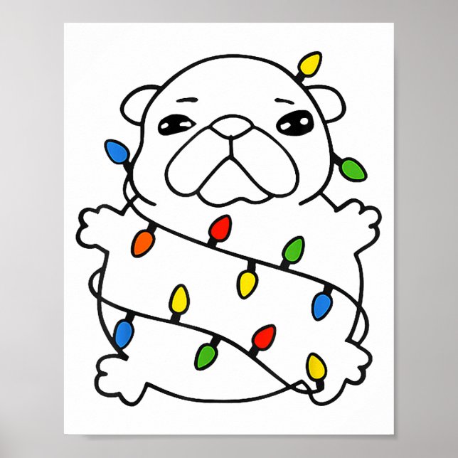 Affiche Mémé Noël drôle je suis mémé lave mon ventre  (Devant)