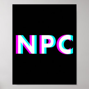 Affiche Mème PNJ - Personnage Non Joueur 2
