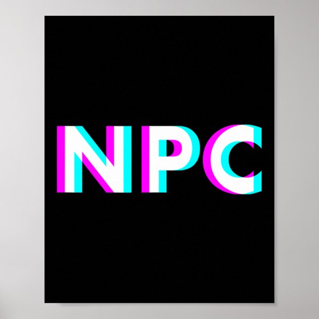 Affiche Mème PNJ - Personnage Non Joueur 2  (Devant)