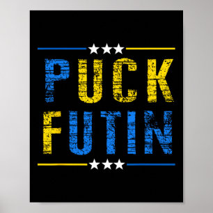 Affiche Mème Puck Futin Je suis avec l'Ukraine Amour ukrai
