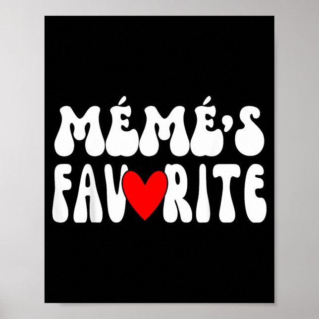 Affiche MÉmÉ’s Favorite Funny Grandparent Granhild Humor  (Devant)