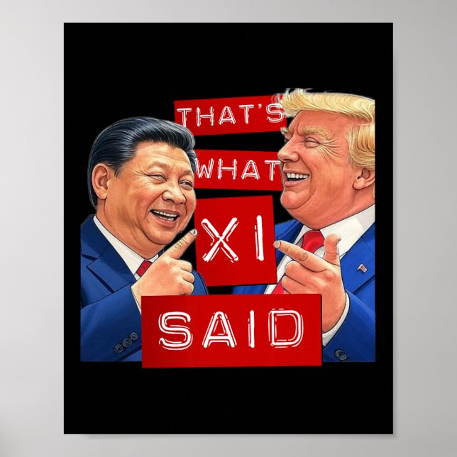 Affiche Mème Trump amusant (Devant)