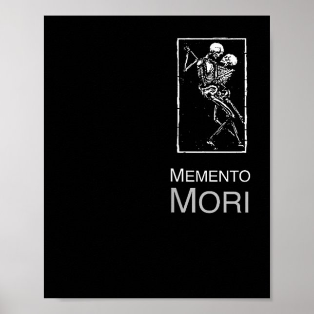 Affiche Memento Mori Citation de stoïcisme Epictetus Cadea (Devant)