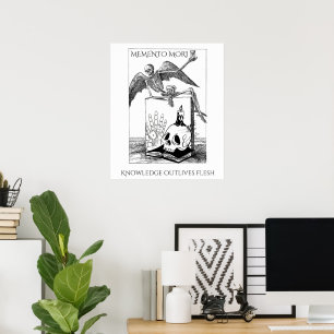 Affiche memento mori dark academia