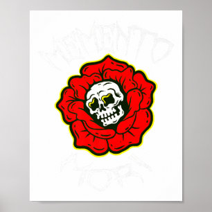 Affiche Memento Mori Fleur de tatouage traditionnelle &amp