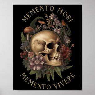 Affiche Memento Mori Memento Vivere _ Philosophie & La