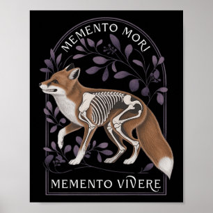 Affiche Memento Mori Memento Vivere _ Philosophie &amp; La