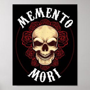 Affiche Memento Mori Mortalité Philosophie stoïque Stoicis