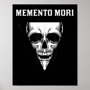 Affiche Memento Mori Mortalité Stoïque Philosophie de stoï