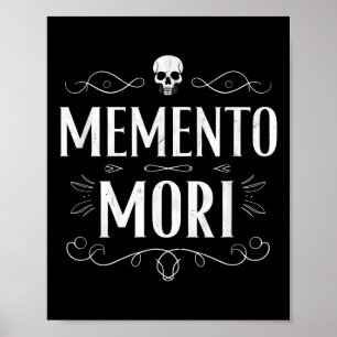 Affiche Memento Mori Mortalité stoïque Philosophie de stoï