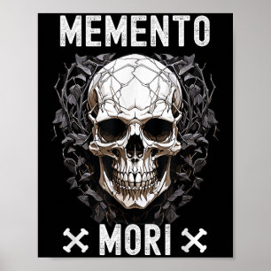 Affiche Memento Mori Mortalité stoïque Philosophie de stoï