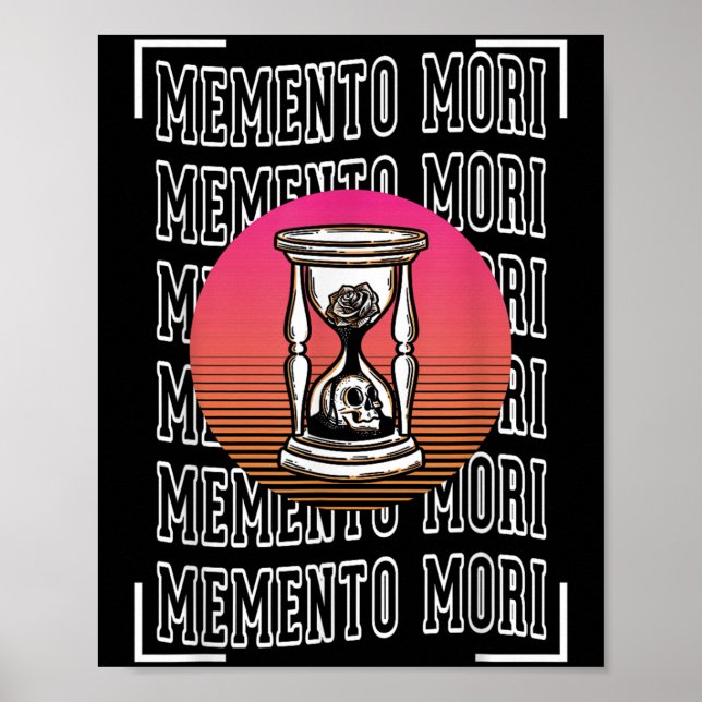 Affiche Memento Mori Philosophie stoïque antique Phi (Devant)