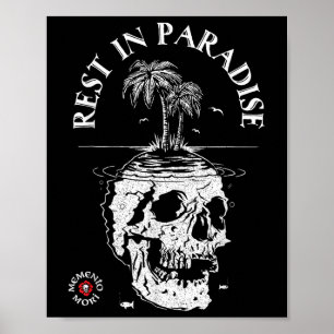 Affiche Memento Mori Shirt - Repos Au Paradis - Latin Tatt