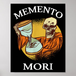 Affiche Memento Mori Stoic La philosophie du stoïcisme lat