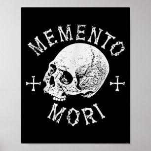 Affiche Memento Mori Stoic Se Souvient De La Mort Os Du Cr