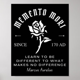 Affiche Memento Mori Stoicism Marcus Aurelius Philos stoïq