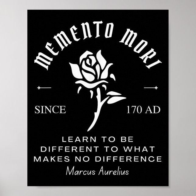 Affiche Memento Mori Stoicism Marcus Aurelius Philos stoïq (Devant)