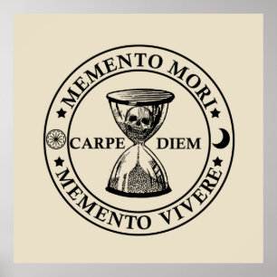 Affiche memento mori vivere