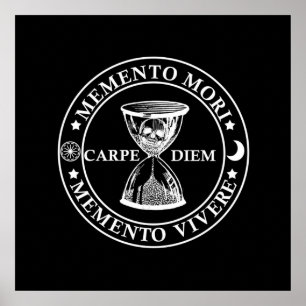 Affiche memento mori vivre