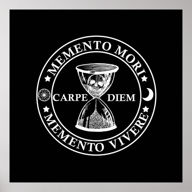 Affiche memento mori vivre (Devant)