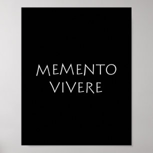 Affiche Memento vivere