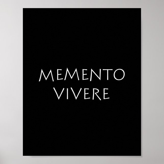Affiche Memento vivere (Devant)
