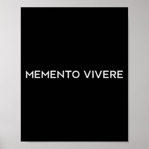 Affiche Memento Vivere Se Souvient De Vivre Philosophie La