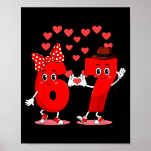Affiche Mèmes 6 Et 7 Six Sept Cute Amour Saint-Valentin Ho